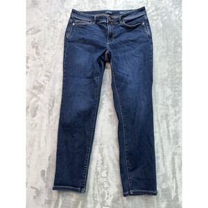 J.Jill Womens 10r Dark Blue Jeans Authentic Fit Slim Ankle Stretch Whisker Fade